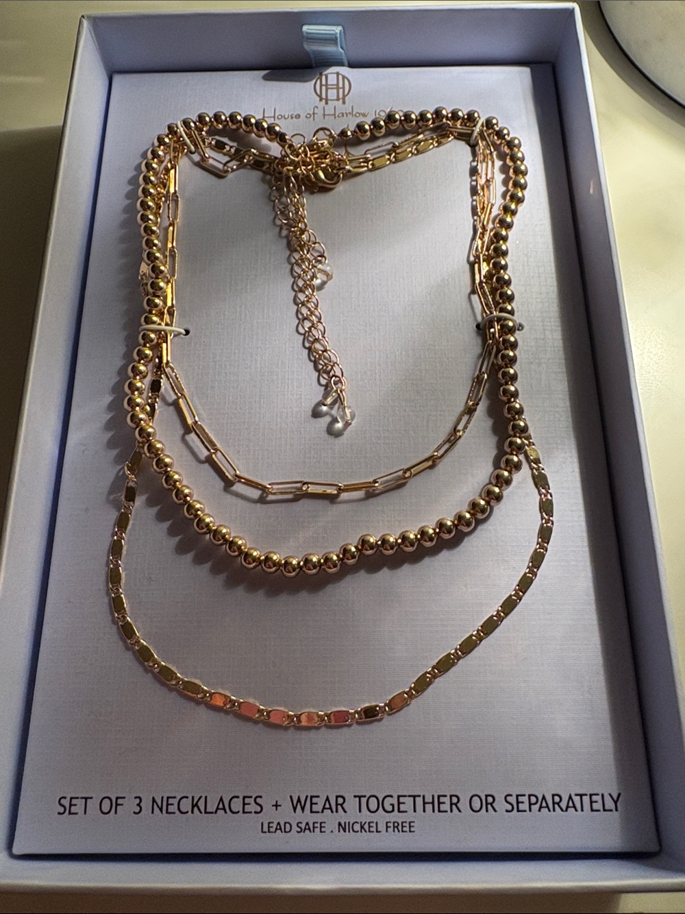 House of Harlow set of 3 necklaces New in box